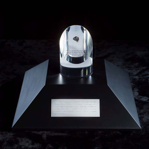 Apollo 17 Commander Receives NASA's First Moon Rock Award